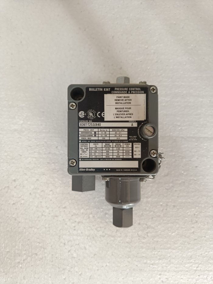 Allen Bradley 836T-T253JX9 Pressure Switch (Series A)